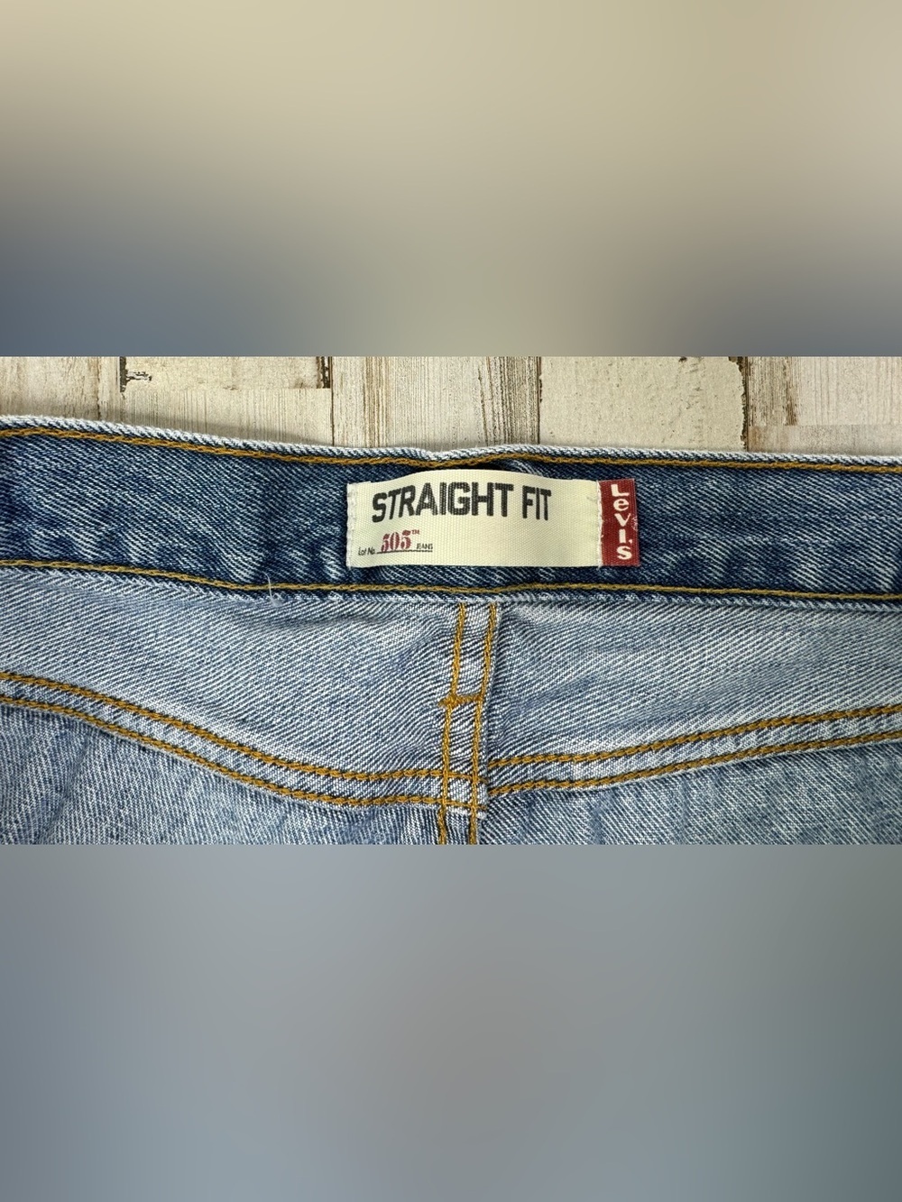Vintage Levis 505 Pants Jeans Men 36x31 Denim Stretch Blue Straight - Picture 5 of 14